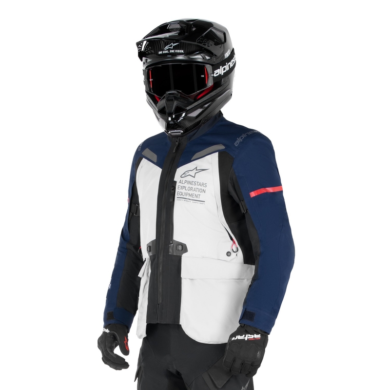 Bunda Alpinestars ST-7 Gore-Tex světle šedo-modro-černá
