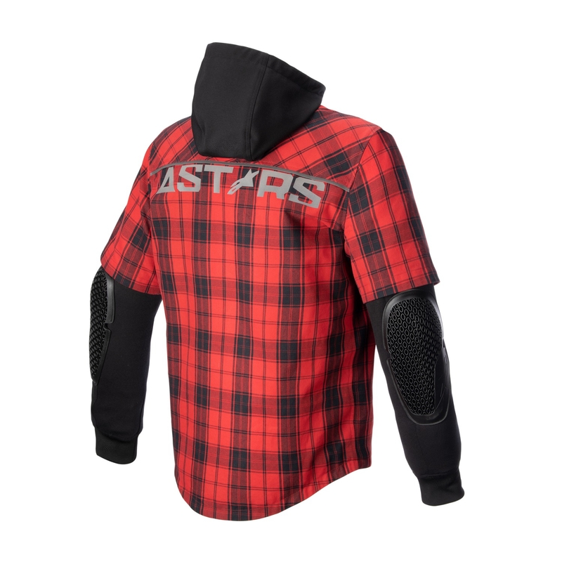 Košile na motorku Alpinestars MO.ST.EQ Tartan červeno-černá