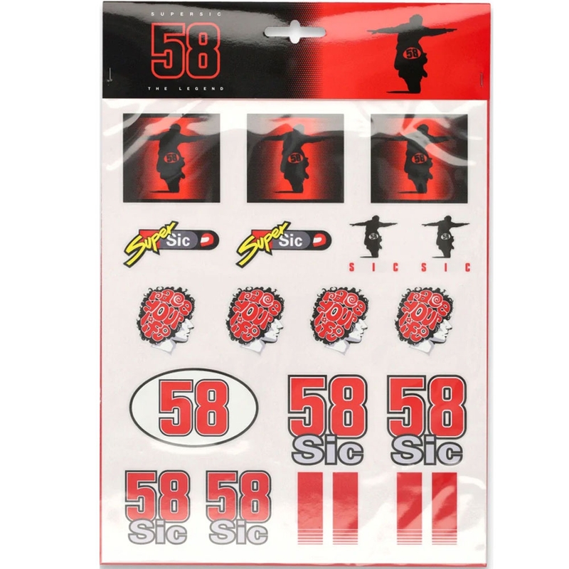 Sada nálepek Marco Simoncelli A4
