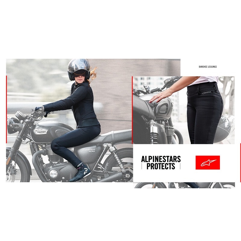 Dámské legíny na motorku Alpinestars Banshee černé