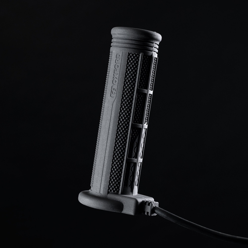 Vyhřívané gripy Oxford Hotgrips PRO Adventure s integrovaným ovládáním v rámci gripu