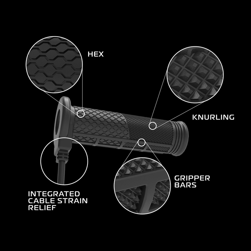 Vyhřívané gripy Oxford Hotgrips PRO Adventure s integrovaným ovládáním v rámci gripu