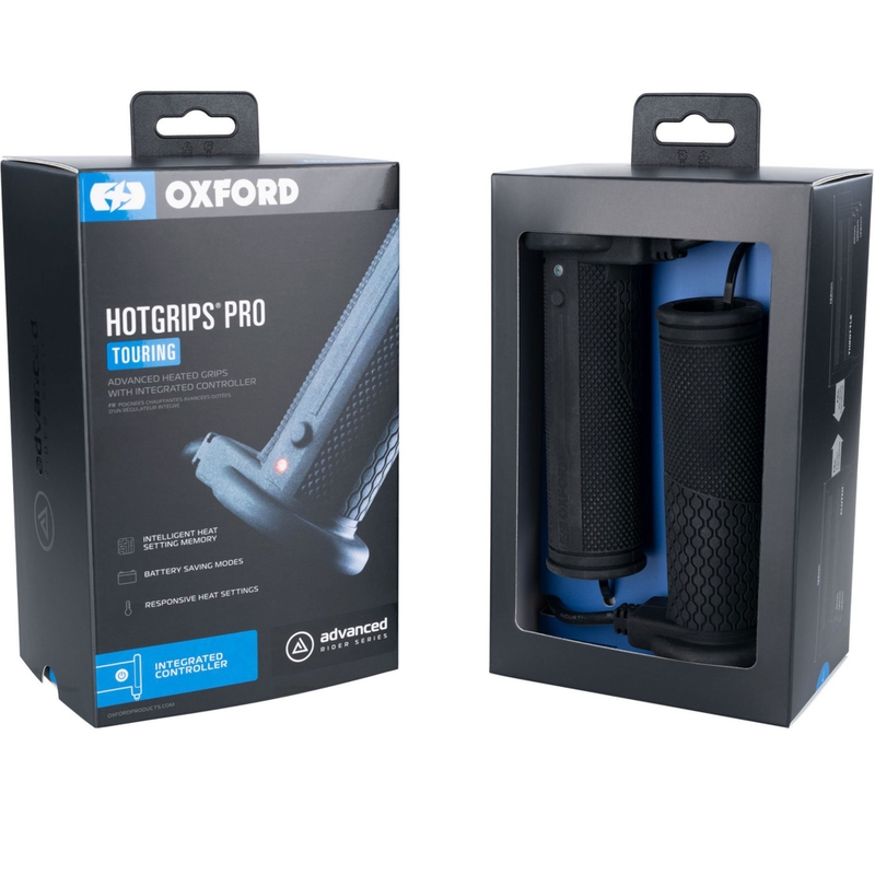 Vyhřívané gripy Oxford Hotgrips PRO Touring s integrovaným ovládáním v rámci gripu