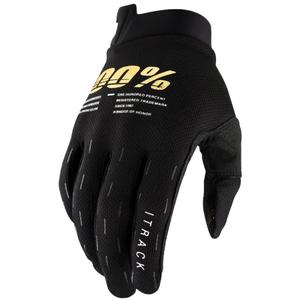 Motokrosové rukavice 100% - USA ITRACK černo-zlaté