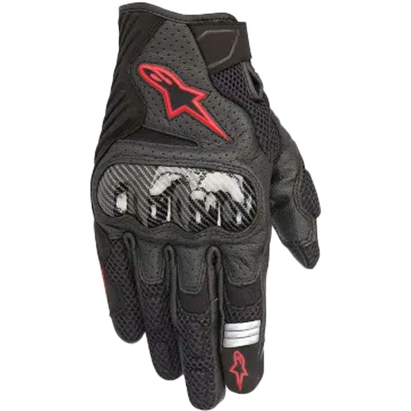 Rukavice na motorku Alpinestars SMX-1 AIR 2 černo-fluo červené