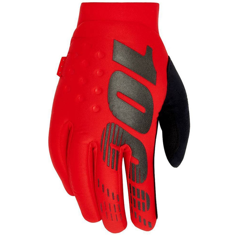 Motokrosové rukavice 100% - USA BRISKER červené