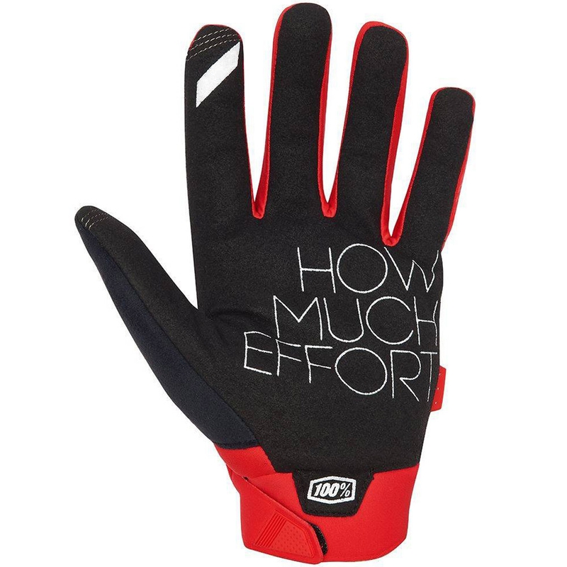 Motokrosové rukavice 100% - USA BRISKER červené