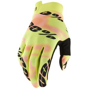Motokrosové rukavice 100% - USA ITRACK žluto-růžové