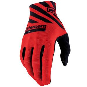 Motokrosové rukavice 100% Celium červeno-černé