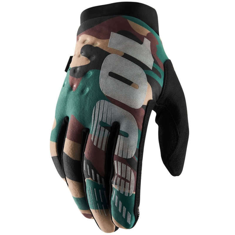 Motokrosové rukavice 100% - USA BRISKER camo-černé