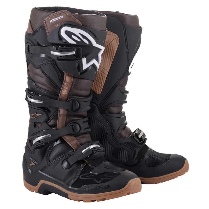 Boty na motorku Alpinestars Tech 7 Enduro černo-tmavě hnědé