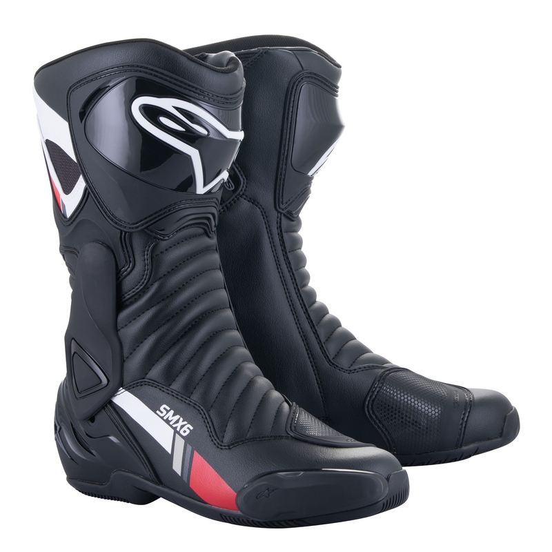 Boty na motorku Alpinestars S-MX 6 černo-bílo-šedo-červené