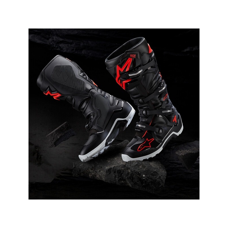 Boty na motorku Boty na motorku Alpinestars Tech 7 Enduro černo-červeno fluo-bíléTech 7 Enduro černo-červeo fluo-bílé