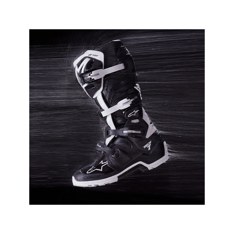 Boty na motorku Alpinestars Tech 7 Enduro Drystar černo-bílé