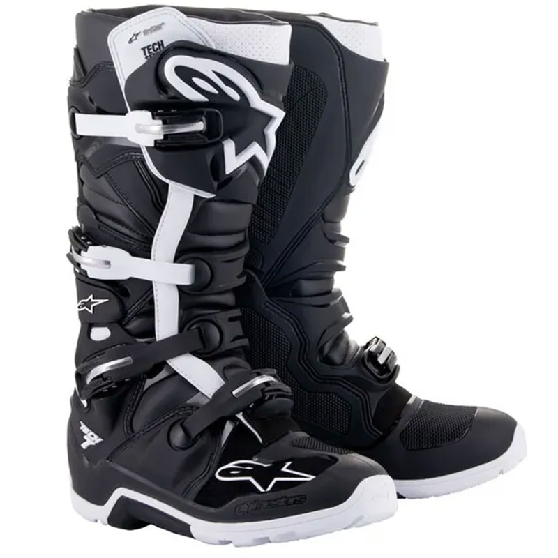 Boty na motorku Alpinestars Tech 7 Enduro Drystar černo-bílé