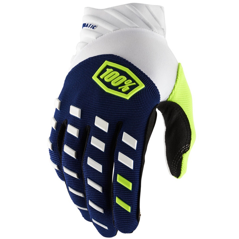 Motokrosové rukavice 100% - USA AIRMATIC modro-bílé