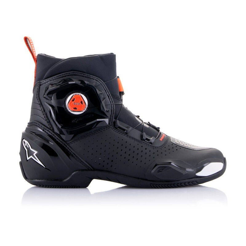 Boty na motorku Alpinestars SP-2 černo-bílo-fluo červené