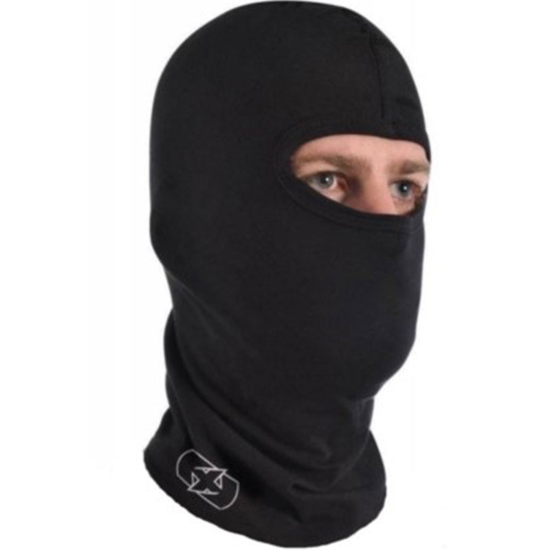 Kukla na motorku Oxford Balaclava Deluxe hedvábí černá