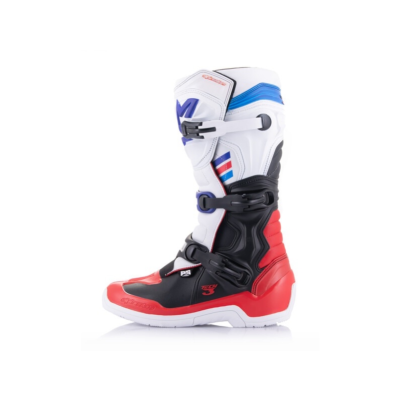 Motokrosové boty Alpinestars TECH 3 bílo-černo-modro-červené