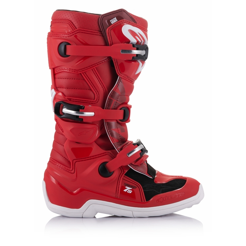 Dětské boty na motorku Alpinestars Tech 7 S červené