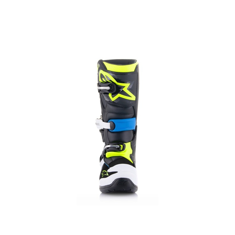 Dětské boty na motorku Alpinestars Tech 7 S černo-bílo-žluto fluo-modré