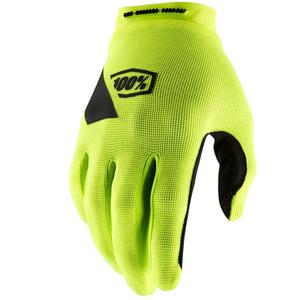 Motokrosové rukavice 100% RIDECAMP fluo žluté