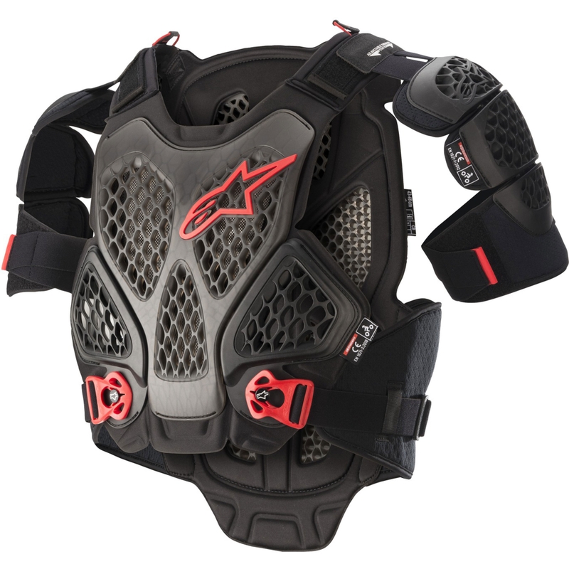 Chránič těla Alpinestars A-6 černo-antracitovo-červená