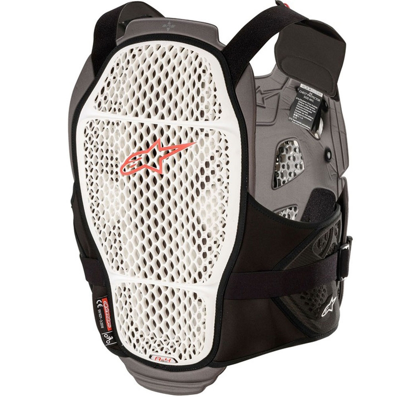 Chránič hrudníku Alpinestars A-4 MAX bílo-antracitovo-červený