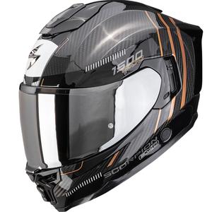 Integrovaná helma na motorku Scorpion EXO-1500 Carbon Air Zity černo-měděná