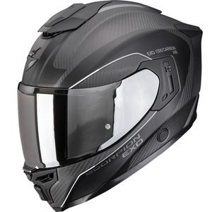 Integrovaná helma na motorku Scorpion EXO-1500 Carbon Air Mundi matná černo-stříbrná