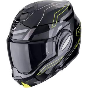 Překlápěcí helma na motorku Scorpion EXO-TECH EVO CONQUER černo-fluo žlutá