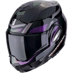 Překlápěcí helma na motorku Scorpion EXO-TECH EVO CONQUER matná černá chameleon