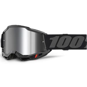 Motokrosové brýle 100% Accuri 2 černé se stříbrným plexi