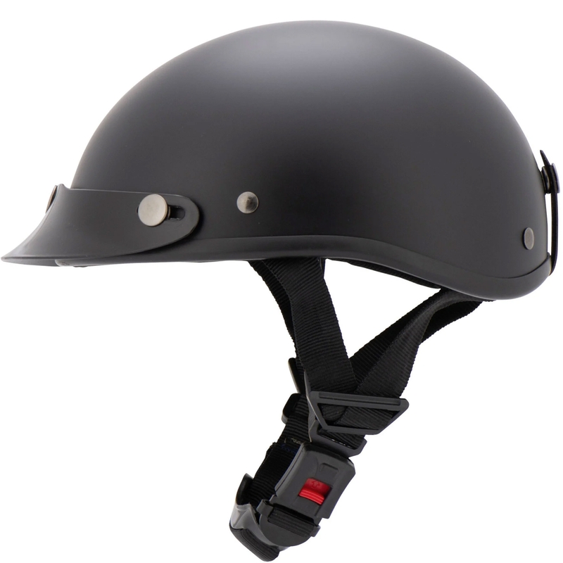 Helma na motorku Louis Braincap černá