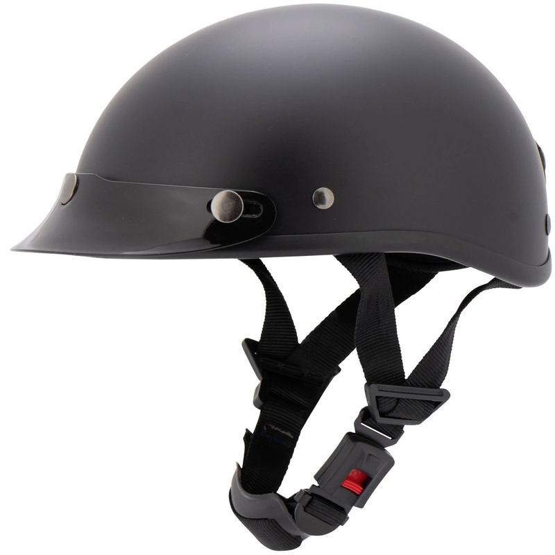 Helma na motorku Louis Braincap černá