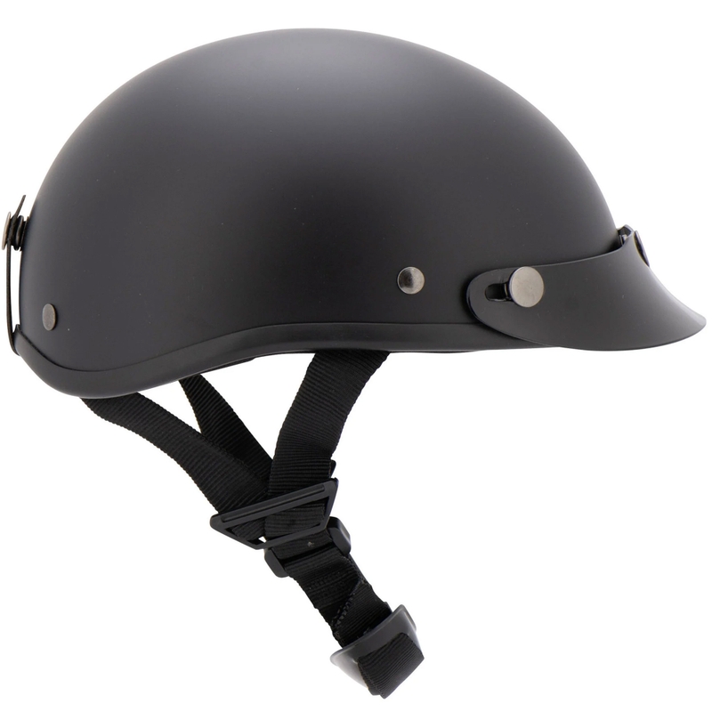 Helma na motorku Louis Braincap černá