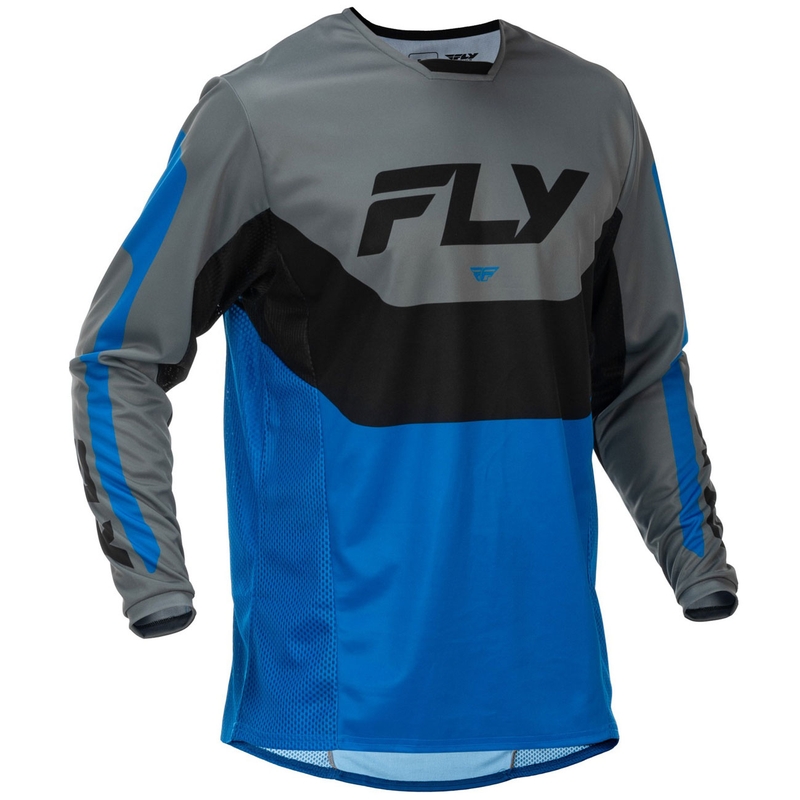 Motokrosový dres FLY Racing Kinetic USA modro-šedo-černý