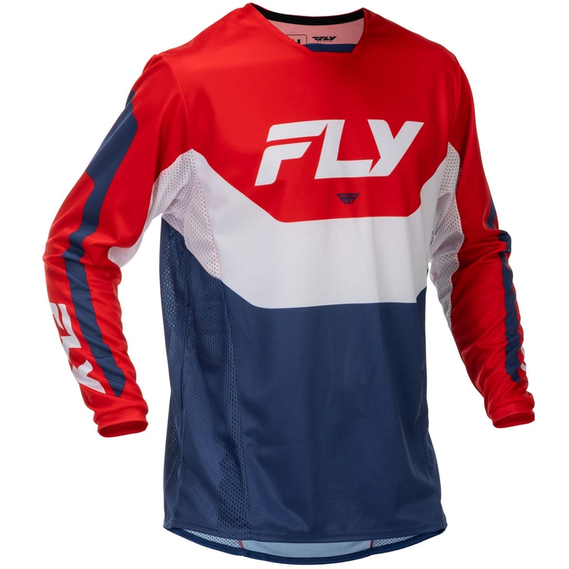 Motokrosový dres FLY Racing Kinetic USA červeno-bílo-modrý