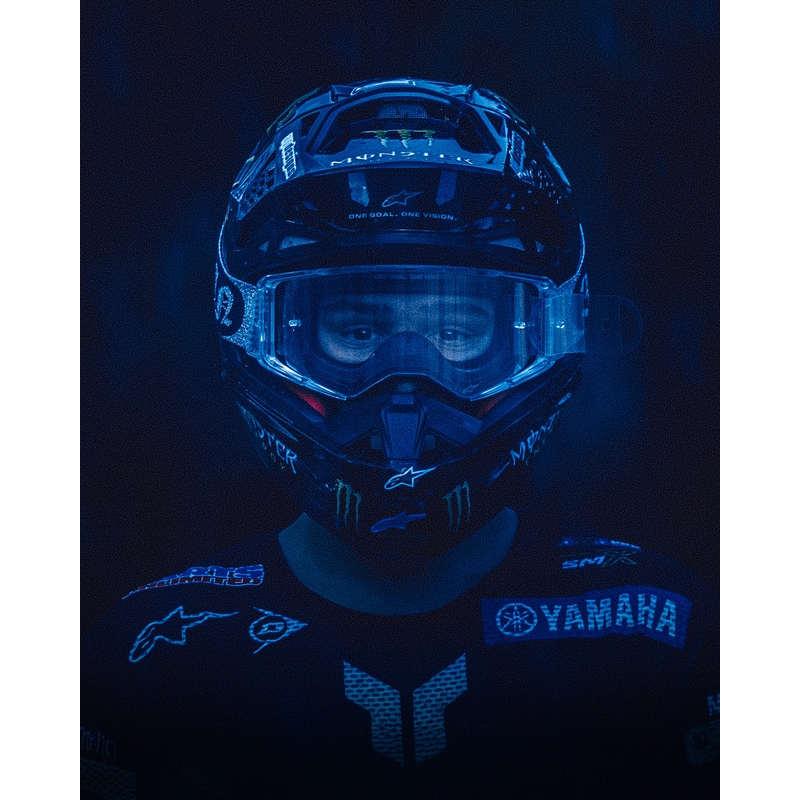 Motokrosové brýle Alpinestars Supertech Vision DNGR38 XXV černo-stříbrné se zrcadlově stříbrným plexi