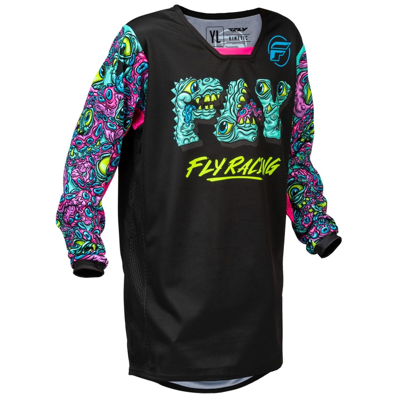 Dětský motokrosový dres FLY Racing KINETIC MUTANT černo-multicolor
