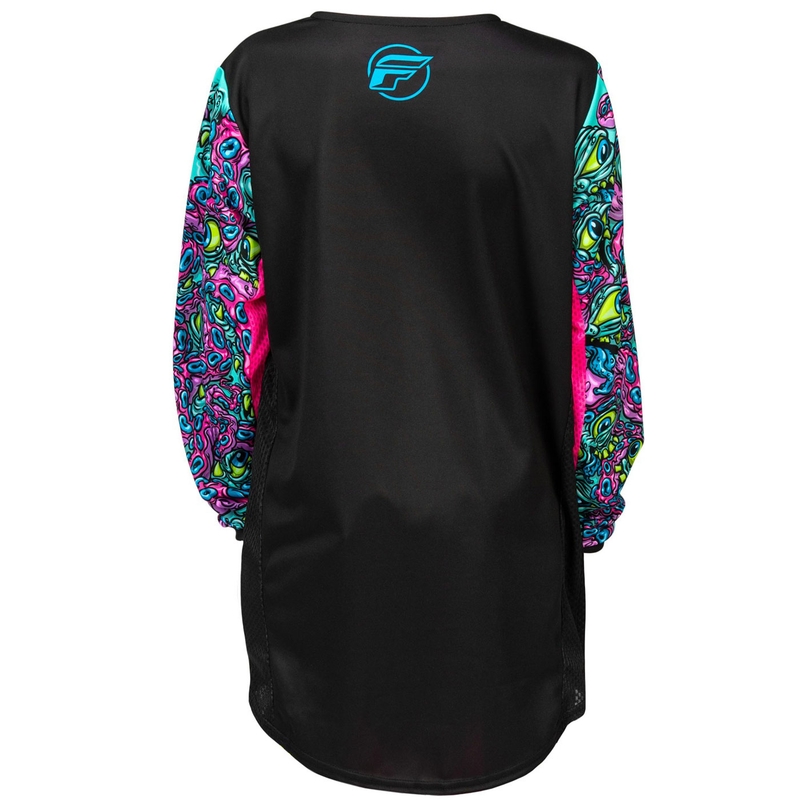 Dětský motokrosový dres FLY Racing KINETIC MUTANT černo-multicolor