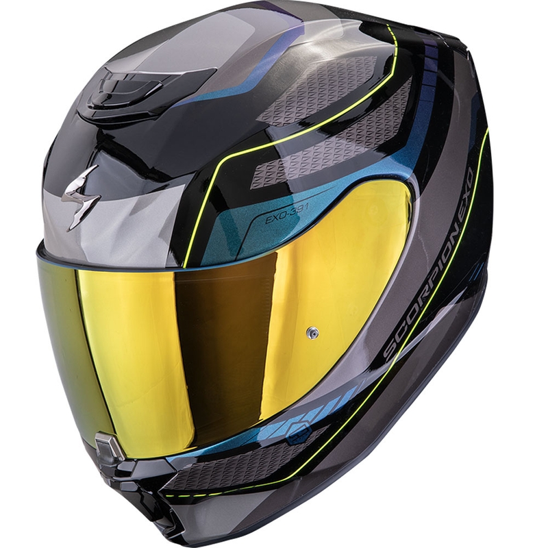 Integrální helma na motorku Scorpion EXO-391 Leo černo-modrá