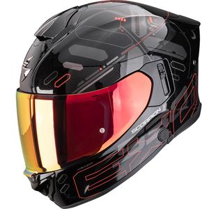 Integrální helma na motorku Scorpion EXO-530 Air Fond metalická černo-červená