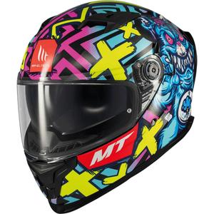Integrální helma na motorku MT Braker SV Crazy Teddy multicolor