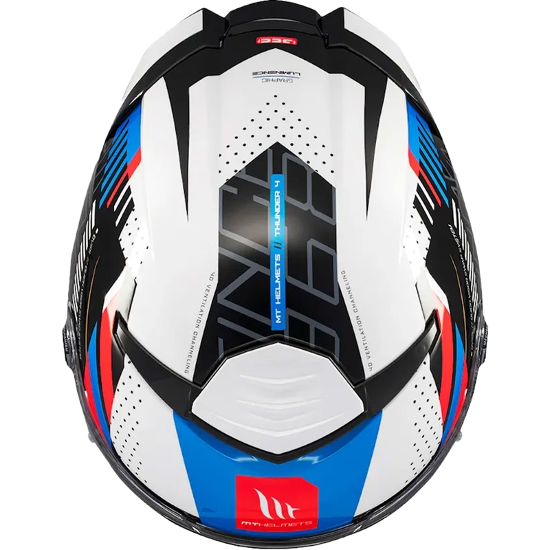 Integrální helma na motorku MT Thunder 4 SV Luminence modrá