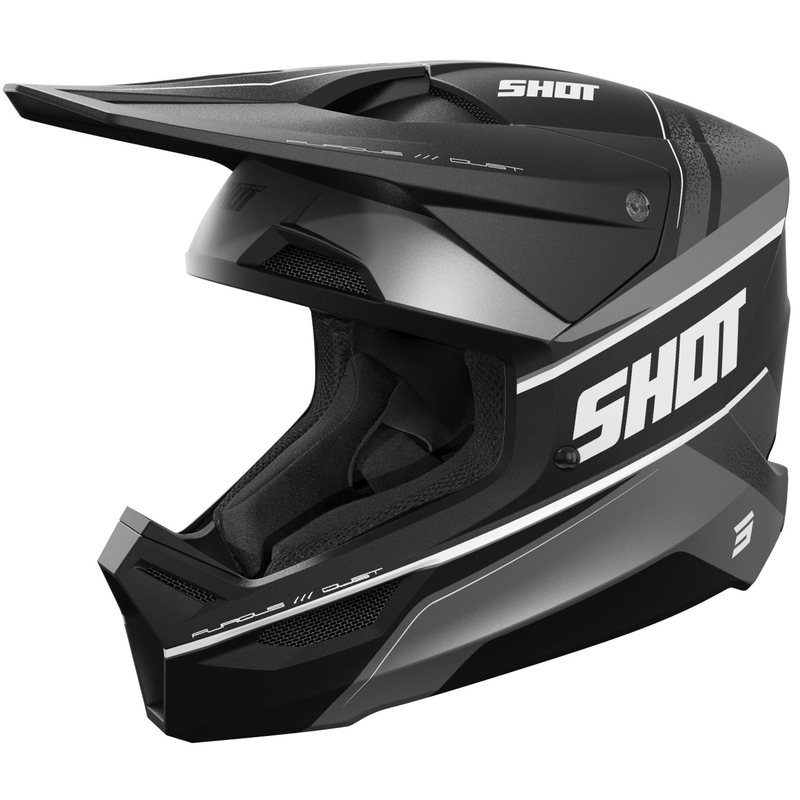 Motokrosová helma Shot Furious Dust matná černá