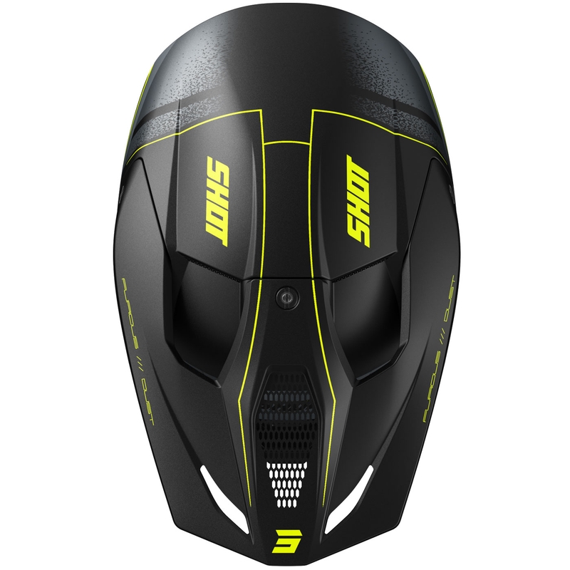 Motokrosová helma Shot Furious Dust matná fluo žlutá