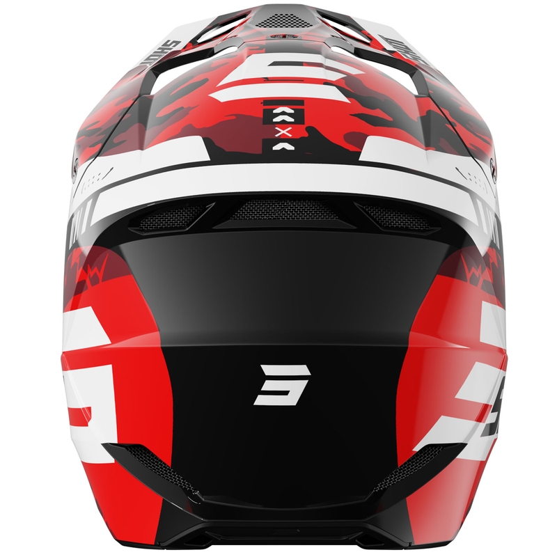 Motokrosová helma Shot Furious Flash lesklá červená