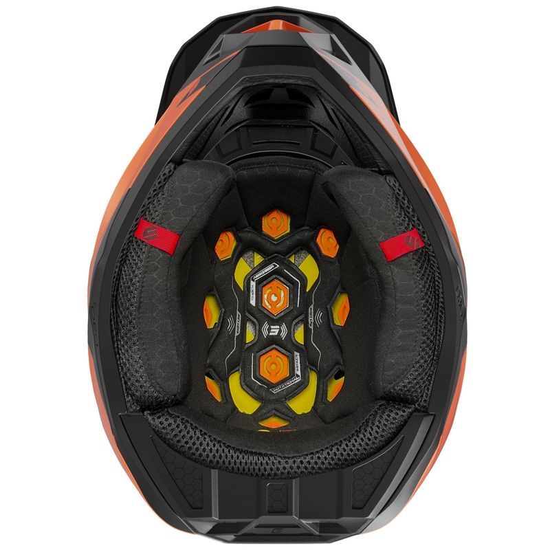 Motokrosová helma Shot Lite S10 matná oranžová