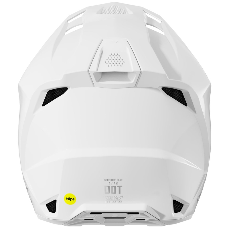 Motokrosová helma Shot Lite Solid lesklá bílá